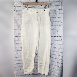 Anthropologie‎ Maeve Off White Cream Corduroy Pants Jeans Size 26